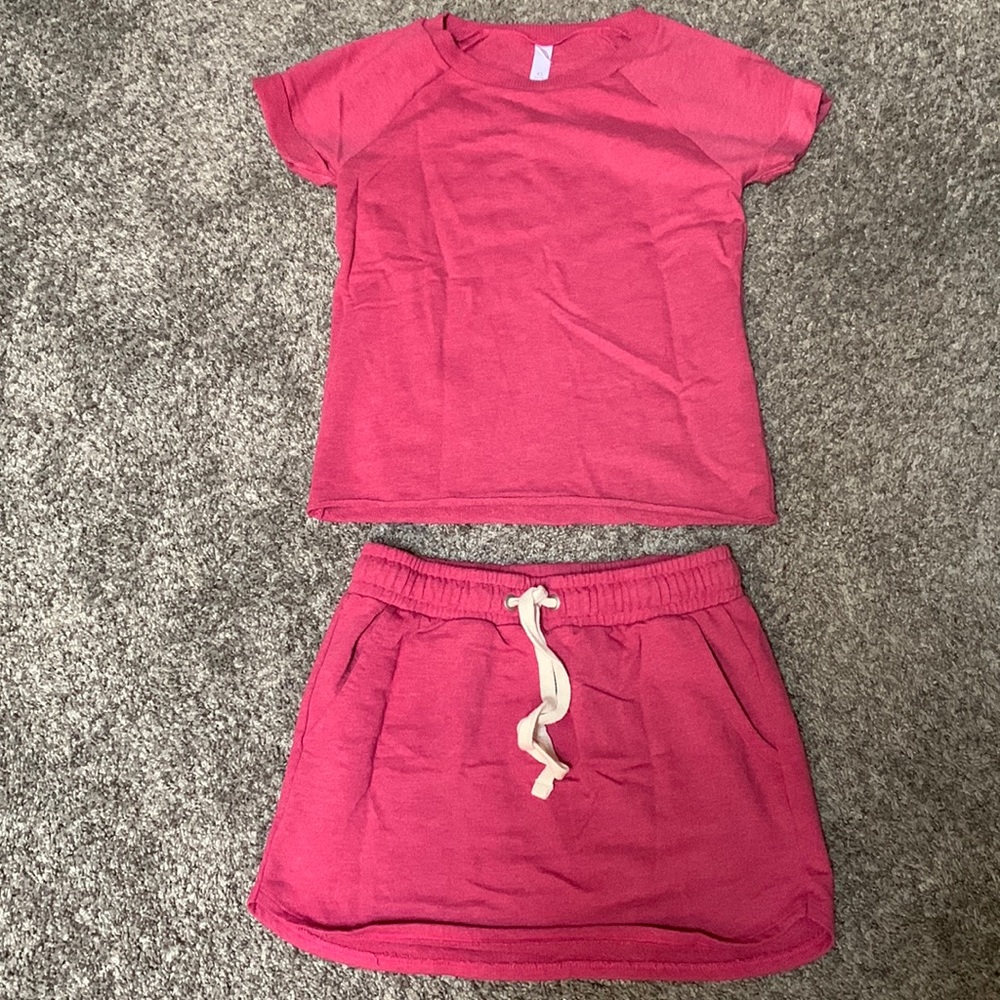 Alternative Apparel pink skirt set